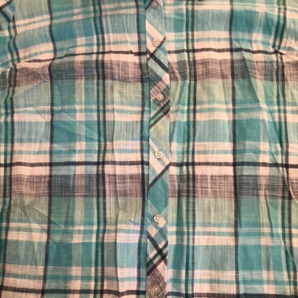 Women's Talbots Checkered Collared Buttondown Longsleeve - Picture 4 of 4